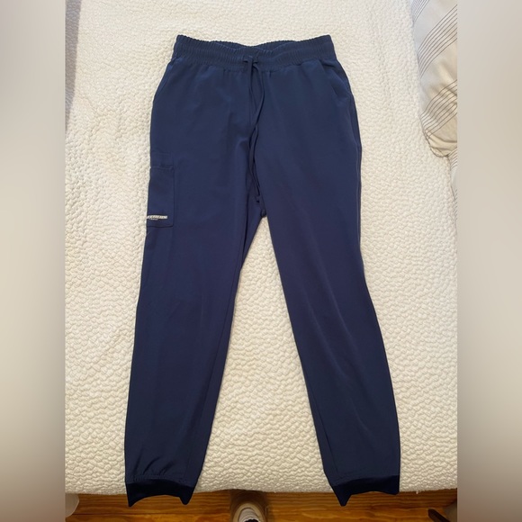 Barco Sketchers Navy High Waisted Jogger Scrubs - Picture 1 of 5